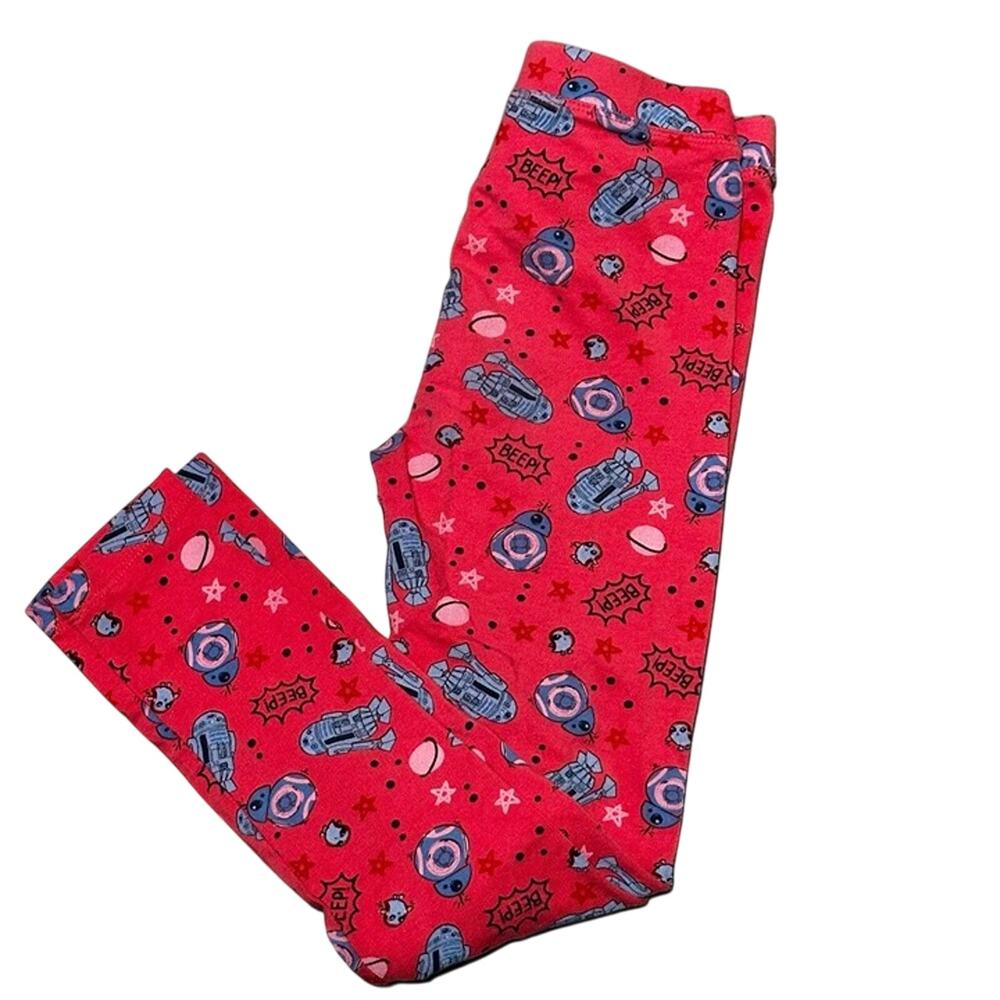 Spotted Zebra Star Wars Pink Leggings Sz. S (6/7)